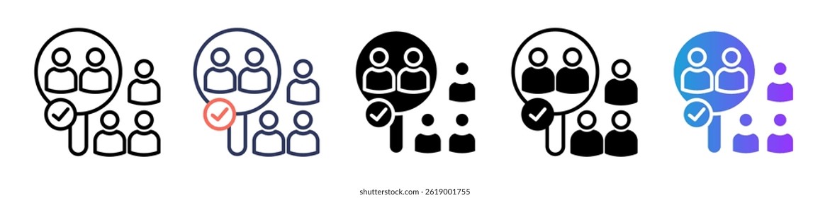 Sampling Icon Multiple Vector Illustration