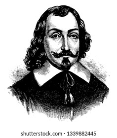 Samuel de Champlain 1574 a 1635 fue un explorador francés dibujante militar diplomático geógrafo y fundador de la nueva ciudad de Francia y Quebec famosa como padre de la nueva Francia vintage