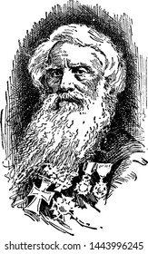 Samuel Morse, vintage engraved illustration