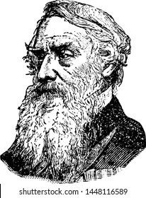 Samuel Morse, vintage engraved illustration