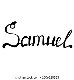 Samuel name lettering