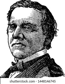 Samuel Tilden, vintage engraved illustration