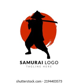 samurai artwork for logo and mascot design