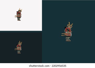 samurai big sumo vector illustration design