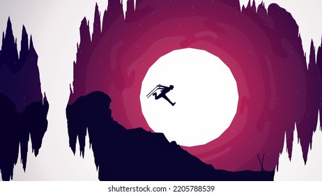 samurai boy anime wallpaper. cave walpaper for desktop. samurai ran with two swords. illustration of a samurai boy going to war.