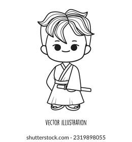 Samurai Cartoon Collection, Vektorgrafik