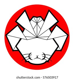 Samurai cat logo