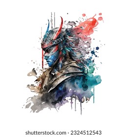 Samurai Dragon Traditional Japanese | Transparent 300dpi digital tshirt POD, EPS, vector, clipart, book cover, wallart, ready to print, Print-on-Demand, colorful, no background, beauty