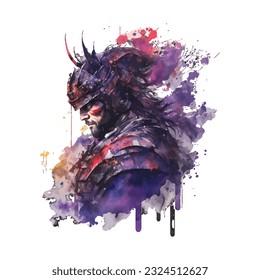 Samurai Dragon Traditional Japanese | Transparent 300dpi digital tshirt POD, EPS, vector, clipart, book cover, wallart, ready to print, Print-on-Demand, colorful, no background, beauty
