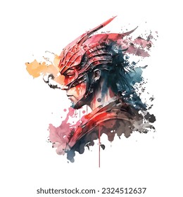 Samurai Dragon Traditional Japanese | Transparent 300dpi digital tshirt POD, EPS, vector, clipart, book cover, wallart, ready to print, Print-on-Demand, colorful, no background, beauty