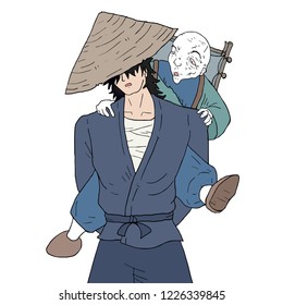samurai draw design