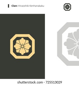 Samurai emblem crest.