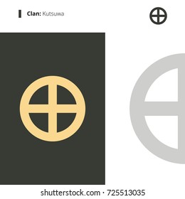 Samurai emblem crest.