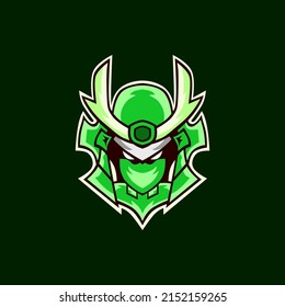 samurai esport logo in green.