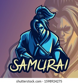 Samurai eSports Logo Vector Art