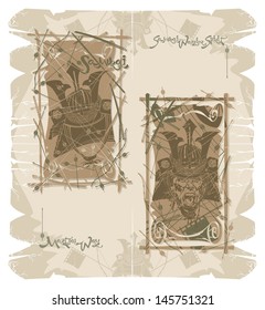 Samurai frames, vector