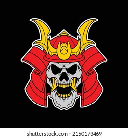 Samurai-Kopflogo für die gewerbliche Nutzung