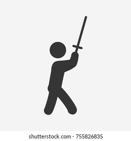 Samurai icon illustration isolated vector sign symbol