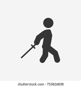 Samurai icon illustration isolated vector sign symbol
