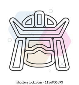 Samurai icon vector can be used as png, Samurai