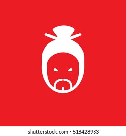 samurai Icon Vector Illustration