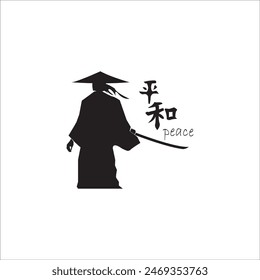 SAMURAI ICON VEKTORILLUSTRATION SYMBOL DESIGN