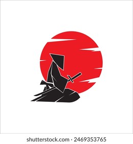 SAMURAI ICON VEKTORILLUSTRATION SYMBOL DESIGN