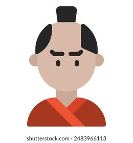 samurai icon for web, app, infographic, etc