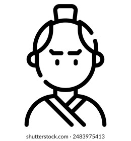 samurai icon for web, app, infographic, etc