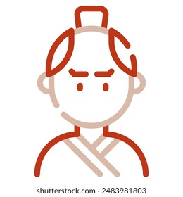 samurai icon for web, app, infographic, etc