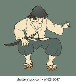 Samurai illustration