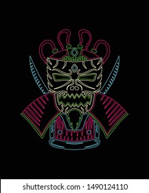 Samurai Illustration - Sci fi Samurai