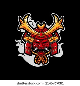 samurai illustration vector t-shirt design