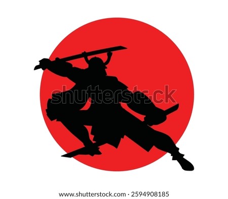 
samurai japan vector design 1