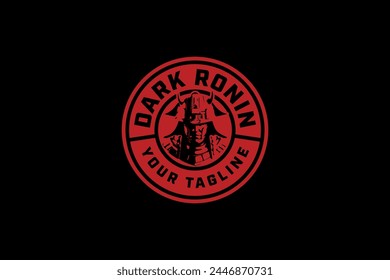 samurai  japanese legend with armor helmet logo design for sport gaming company business