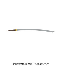 icono de la espada samurai katana, sobre fondo blanco
