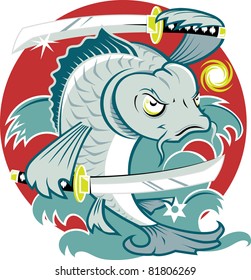 Samurai Koi Fish