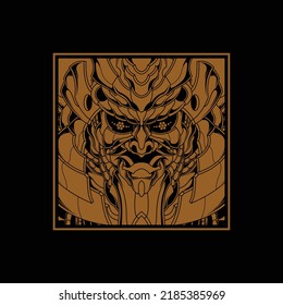 Samurai-Logo für die gewerbliche Nutzung