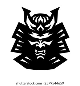 Samurai logo design minimalist and elegant