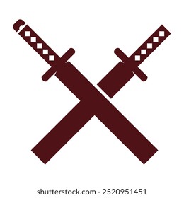 Modelo de design do ícone do logotipo do Samurai