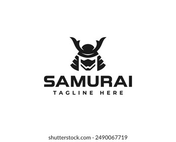 samurai logo vector illustration. logo templates