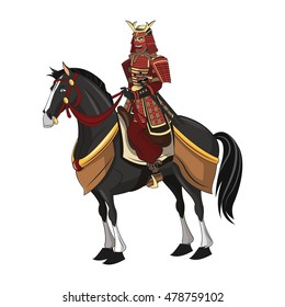 Samurai man cartoon design