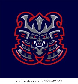 Samurai Mascot Gaming Esport Logo Template