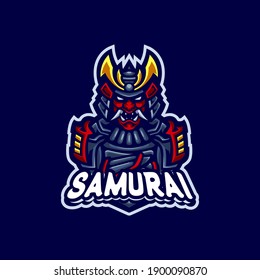 Samurai Mascot Logo Gaming Template