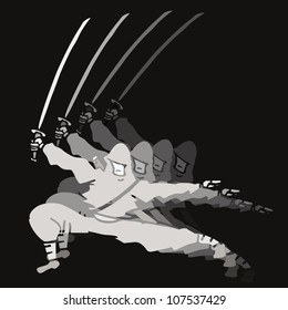 Samurai motion art