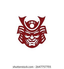 Samurai oni mask logo for sale.