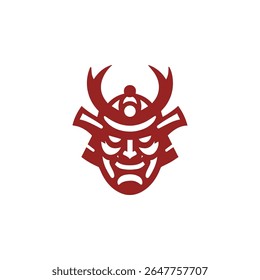 Samurai oni mask logo for sale.