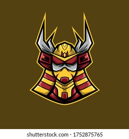 Samurai Ranger Mascot E-sport Logo