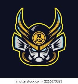 samurai robot for esports logo