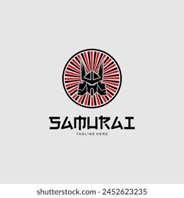 Samurai Ronin Samurai Logo Vektorgrafik. Ronin-Logo.
